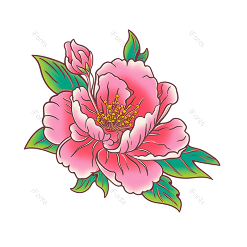 鲜花背景图片,鲜花边框元素,PNG,免抠素材